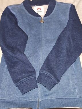 Appaman BOYS Two-Tone Blue Zip Sweater
